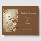 Romantisch Dromerig Bloemen Huwelijk Gastenboek (Voorkant)