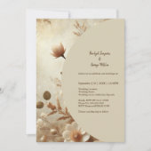 Romantisch Dromerig Bloemen Huwelijk Kaart (Voorkant)