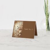 Romantisch Dromerig Bloemen Trouwtafel nummerkaart Bedankkaart (Voorkant)