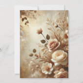 Romantisch Dromerig Bloemen Vrijgezellenfeest Kaart (Achterkant)