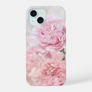 Romantisch Dromerige Roze Anjers iPhone 15 Case