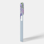 Romantisch Dusty Blue Wisteria Monogram Script Naa Case-Mate iPhone Case (Achterkant / Rechts)