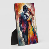 Romantisch echtpaar Afbeelding. home decor Fotoplaat (Zijkant)