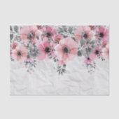 Romantisch Elegant Antiek Bloemendecoratie Tissuepapier (Voorkant)