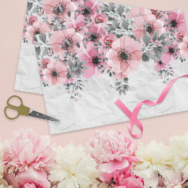 Romantisch Elegant Antiek Bloemendecoratie Tissuepapier