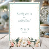 Romantisch Elegant Bloemen Boog Huwelijk Kaart