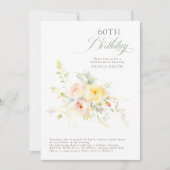 Romantisch Elegant Bloemen Zomer Verjaardagsfeest Kaart (Voorkant)