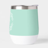 Romantisch Elegant Foliage Monogram Groen (Links)