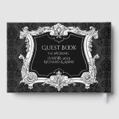 Romantisch,Elegant Frans Omlijst Gastenboek (Achterkant)