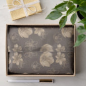 Romantisch Elegant Gouden Folie Bloemen Patroon Tissuepapier (Geschenk)