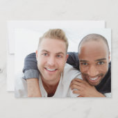 Romantisch Elegant Klassieke Fotobruiloft Save The Date (Achterkant)