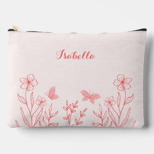 Romantisch elegant koraal roze bloemen etui