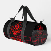 Romantisch, Elegant  Rood Damast Plunjezak (Rechterhoek)