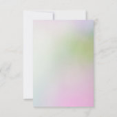 Romantisch Elegant Roos Witte Orchideeën Bruiloft Kaart (Achterkant)