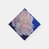 Romantisch elegant roze blauw pastelschilderij servetten (Hoek)