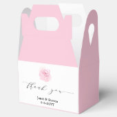 Romantisch Elegant Roze Rozen gunstbox Bedankdoosjes (Geopend)
