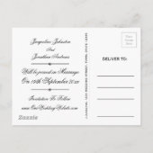 Romantisch Elegant Save The Date Invitation Briefk Uitnodiging Briefkaart (Achterkant)