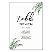 Romantisch & Elegant Tafelnummer voor een bruiloft (Voorkant)