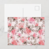 Romantisch, elegant, waterverf rozen briefkaart (Voorkant / Achterkant)