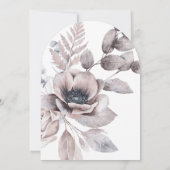 Romantisch Elegante Waterverf Bloemenboog Huwelijk Kaart (Achterkant)
