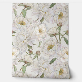 Romantisch & Elegantie Waterverf Bloemen Behang