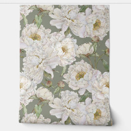 Romantisch & Elegantie Waterverf Bloemen Behang