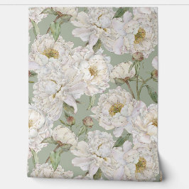 Romantisch & Elegantie Waterverf Bloemen Behang