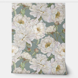 Romantisch & Elegantie Waterverf Bloemen Behang