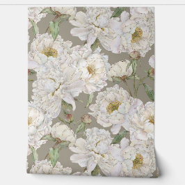 Romantisch & Elegantie Waterverf Bloemen Behang