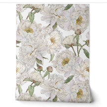 Romantisch & Elegantie Waterverf Bloemen Behang