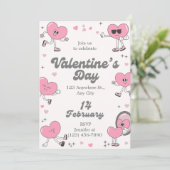 Romantisch elke dag is valentijnskaart aangepast b feestdagenkaart (Staand voorkant)