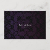 Romantisch en Moody Roze Boeket op Zwarte Details Informatiekaartje (Achterkant)