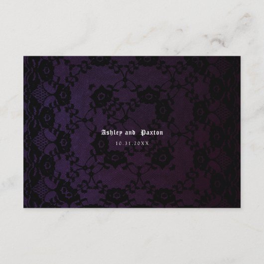 Romantisch en Moody Roze Boeket op Zwarte Details Informatiekaartje (Achterkant)