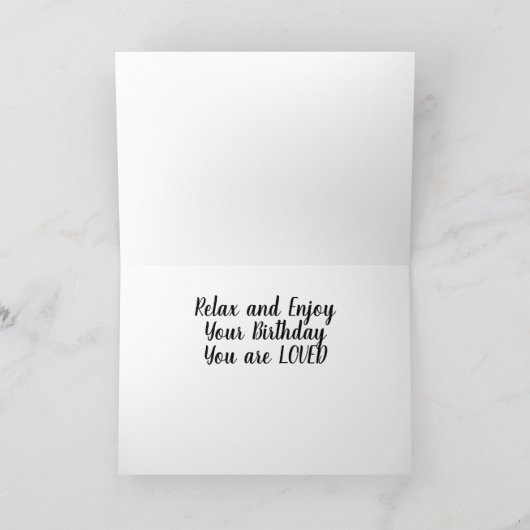 "ROMANTISCH" EN "ZEER LIEFDEVOLLE" VERJAARDAG VAN  KAART (Binnen)