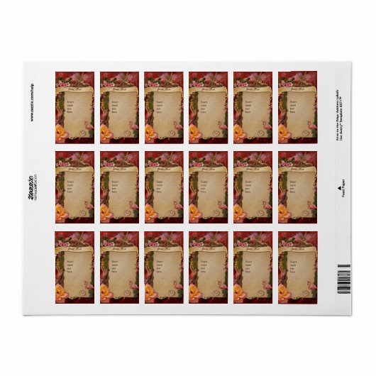 Romantisch Etiket (Full Sheet)