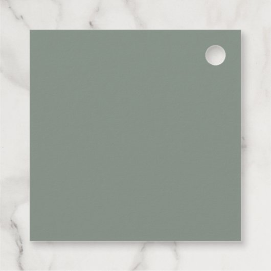 Romantisch Evergreen Bedankt Favor Bedankjes Labels (Achterkant)