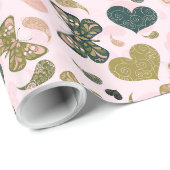 Romantisch Fantasievol Cadeaupapier (Rol Hoek)
