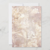 , Romantisch, Floral "Alsjeblieft doe mee met ons" Kaart (Achterkant)