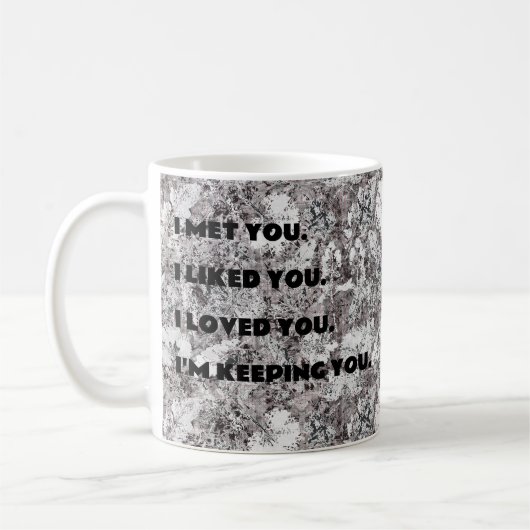 Romantisch Floral Jubileum Mok (Links)