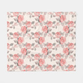 Romantisch floreel patroon 8 fleece deken (Voorkant (Horizontaal))