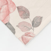 Romantisch floreel patroon 8 fleece deken (Hoek)