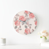 Romantisch floreel patroon 8 grote klok (Huis)