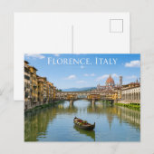 Romantisch Florence Italië Rivierzicht Briefkaart (Voorkant / Achterkant)