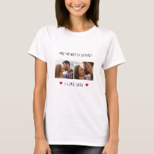 Romantisch Fotot-shirt – Valentijnsdag Cadeau