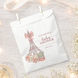 Romantisch Frans Roze strik Parijs Baby shower Bedankzakje
