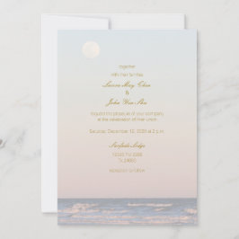 Romantisch Galveston Beach Texas Seaside Wedding Kaart