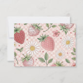 Romantisch Garden Berry Vrijgezellenfeest Bedankkaart (Achterkant)