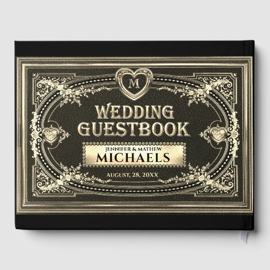 Romantisch  gastboek gastenboek (Achterkant)