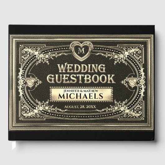 Romantisch  gastboek gastenboek (Voorkant)