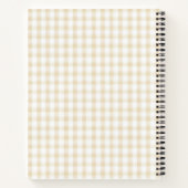 Romantisch gastenboek met delicate stempel en Roos Notitieboek (Achterkant)